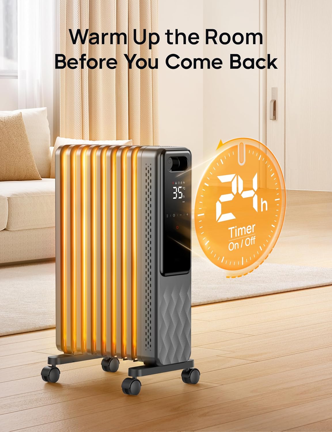 Dreo Smart 9 Fins Oil Filled Radiator - Image 7