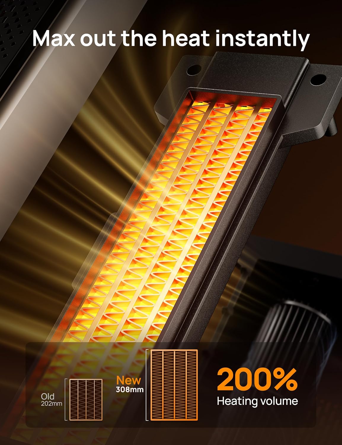 Dreo 25 Inch Electric Heater for Home - Image 6