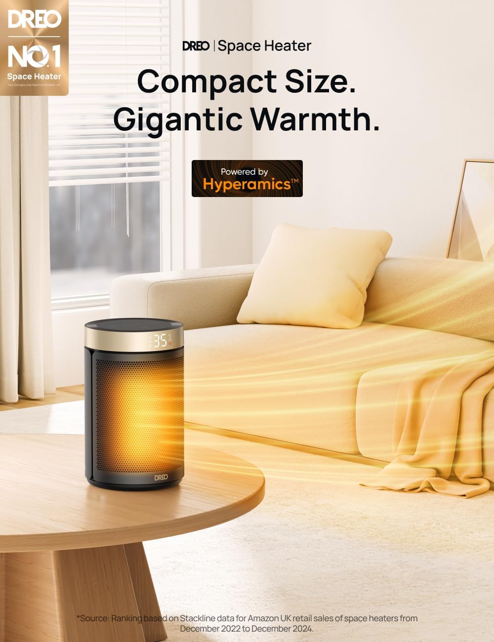 Dreo Electric Heater, 1500W - Image 2